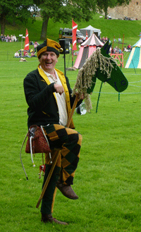 jester on his hobby horse
